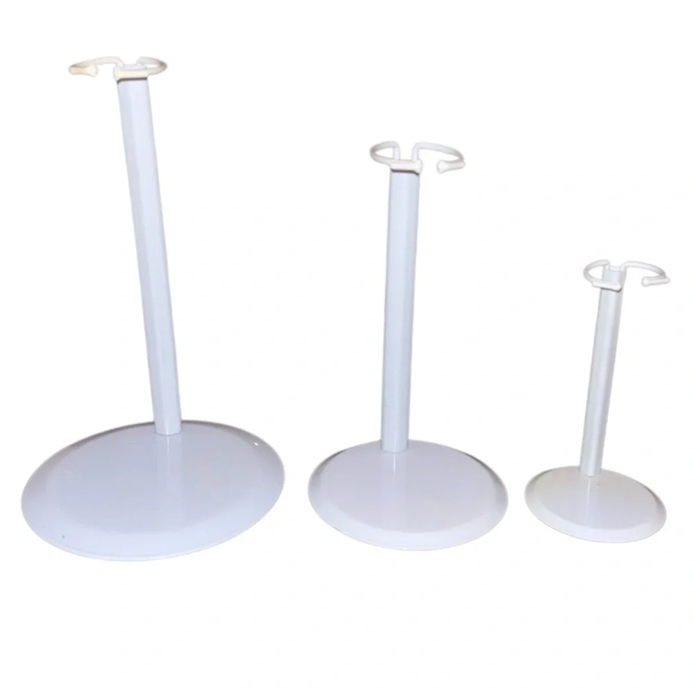 Adjustable Doll Stands Set 3 Pc Vintage Doll Accessories Doll House White